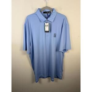 NWT Ralph Lauren RLX Polo Shirt Men Blue XL PGA Tour Golf Performance